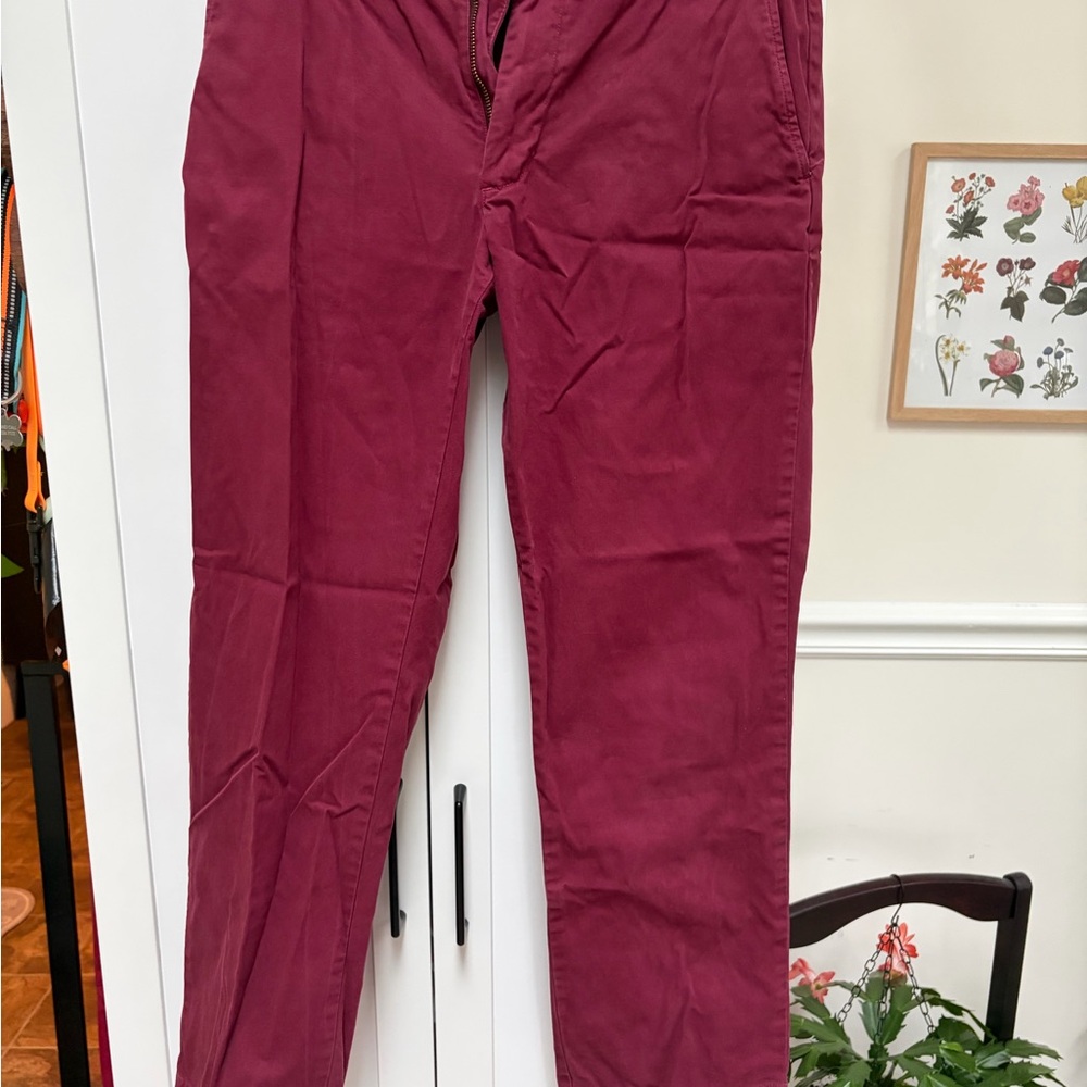 Vineyard Vines Men's Dark Red Chinos